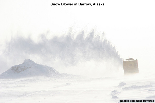 Photo of Snow Blower in Barrow, Alaska