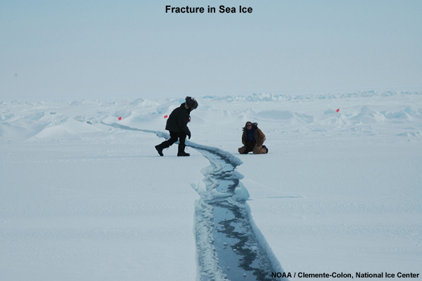 Photo of Fracture in Sea Ice
