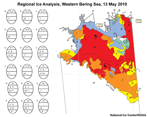 Regional Ice Analysis, Western Bering Sea, 13 May 2010