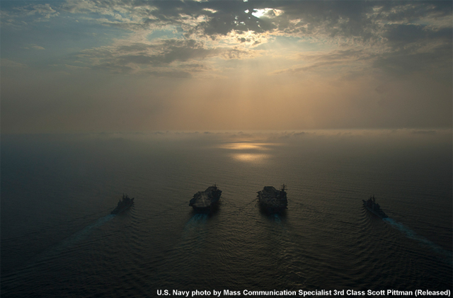 photo of Navy ships at sea
