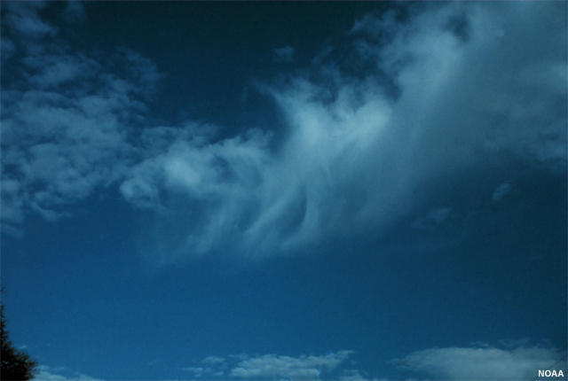 photo of sky condition for altocumulus