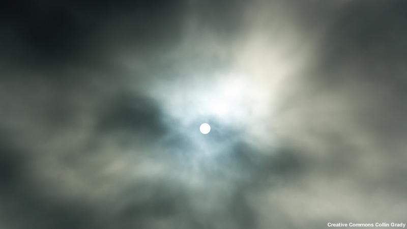 photo of sun in sky