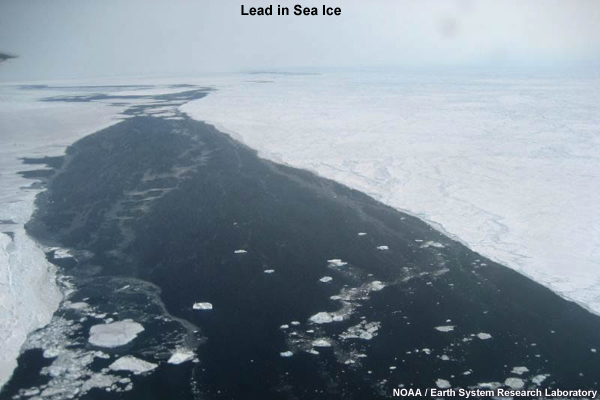 Photo of Lead in Sea Ice